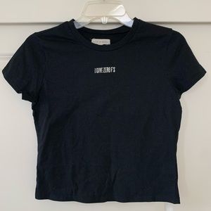 I Give Zero F’s Crop Top T-Shirt